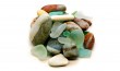 Beach stones and glass