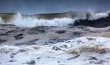 Shadwick Bay Beach waves